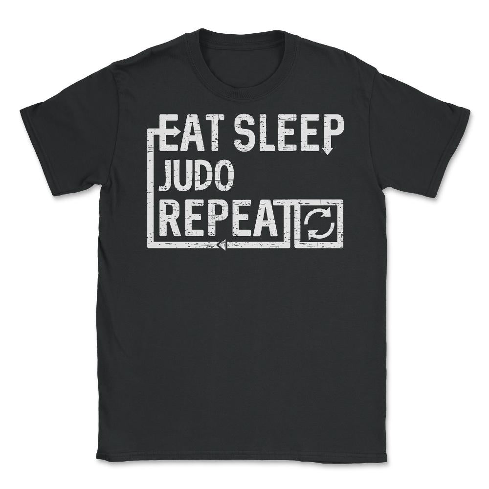 Eat Sleep Judo Unisex T-Shirt - Black
