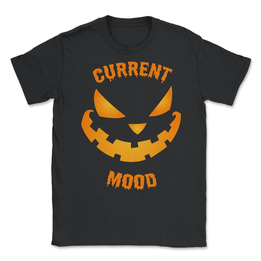 Current Mood Halloween Pumpkin Jack-O-Lantern Unisex T-Shirt - Black