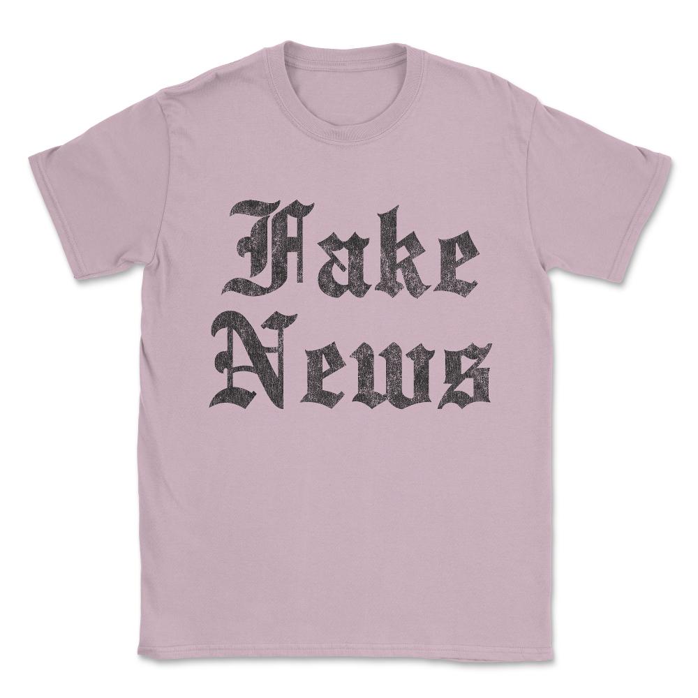 Fake News Vintage Unisex T-Shirt - Light Pink