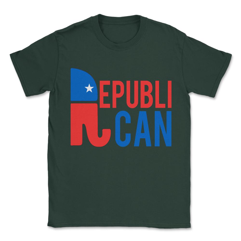 Republican Republi Can Do Anything Unisex T-Shirt - Forest Green