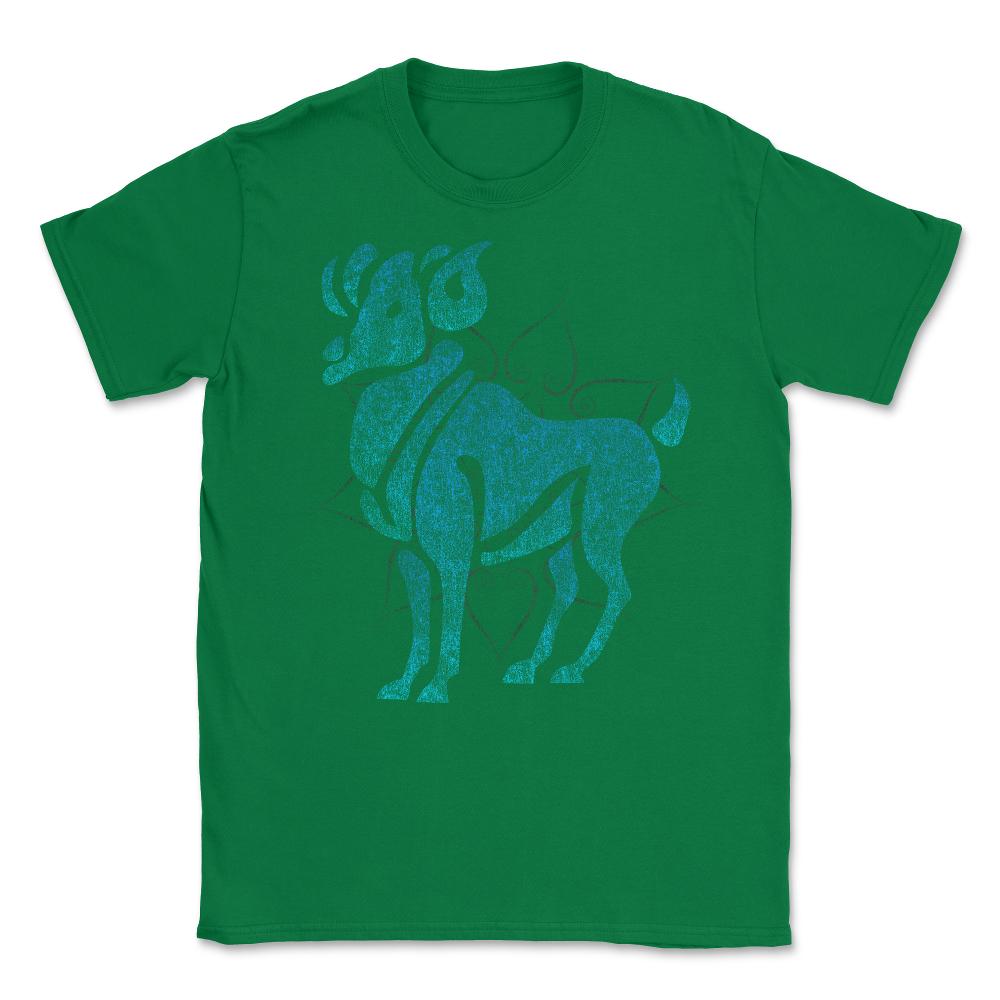 Zodiac Sign Pisces Unisex T-Shirt - Green