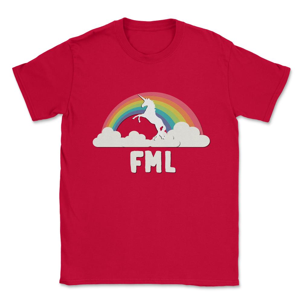FML Fuck My Life T Shirt Unisex T-Shirt - Red