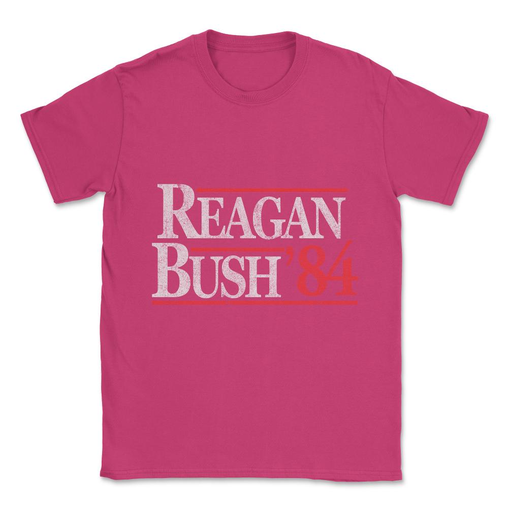 Vintage Reagan Bush 1984 Unisex T-Shirt - Heliconia