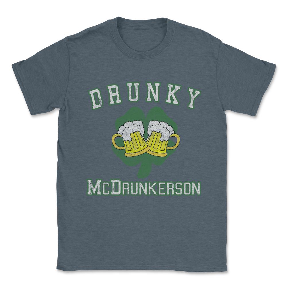 Drunky Mcdrunkerson Vintage Unisex T-Shirt - Dark Grey Heather
