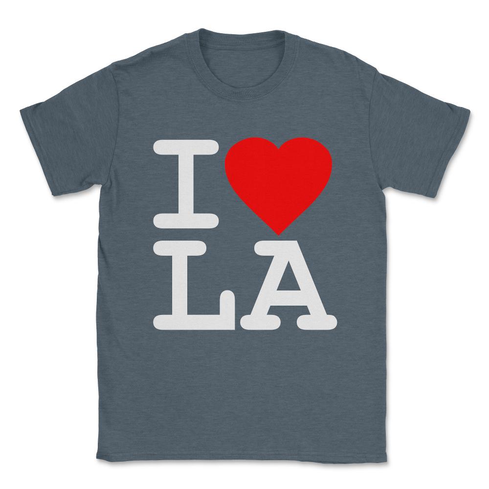 I Love LA Los Angeles Unisex T-Shirt - Dark Grey Heather