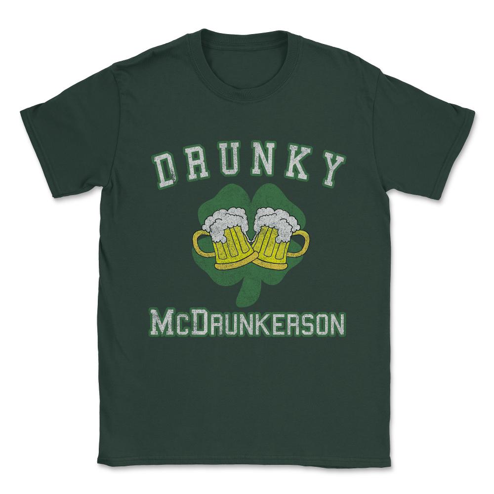 Drunky Mcdrunkerson Vintage Unisex T-Shirt - Forest Green
