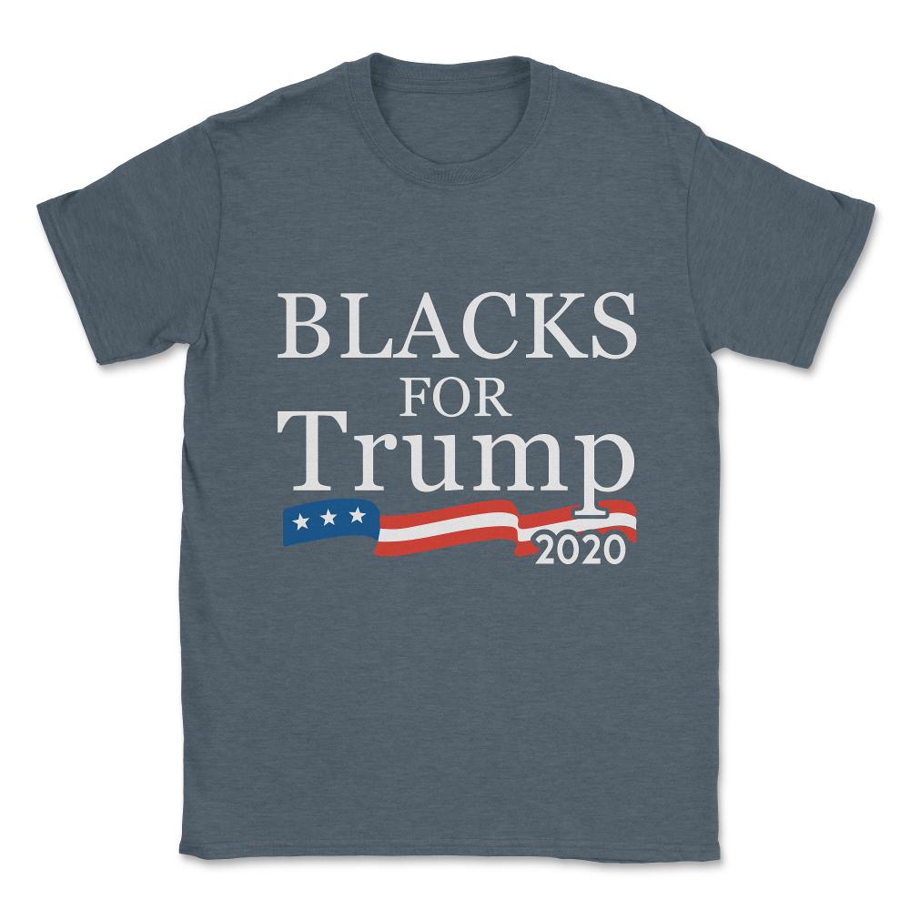 Black Conservatives For Trump 2020 Unisex T-Shirt - Dark Grey Heather