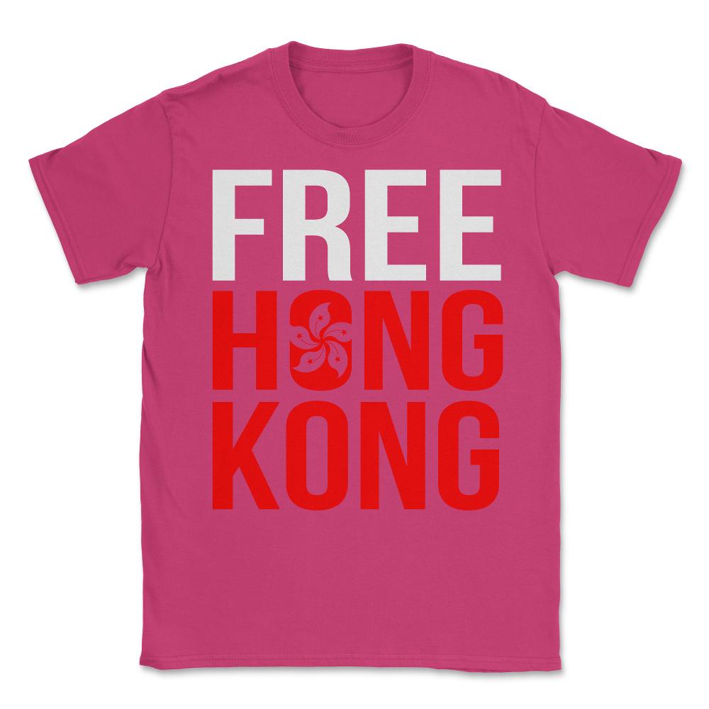Free Hong Kong Revolution Unisex T-Shirt - Heliconia