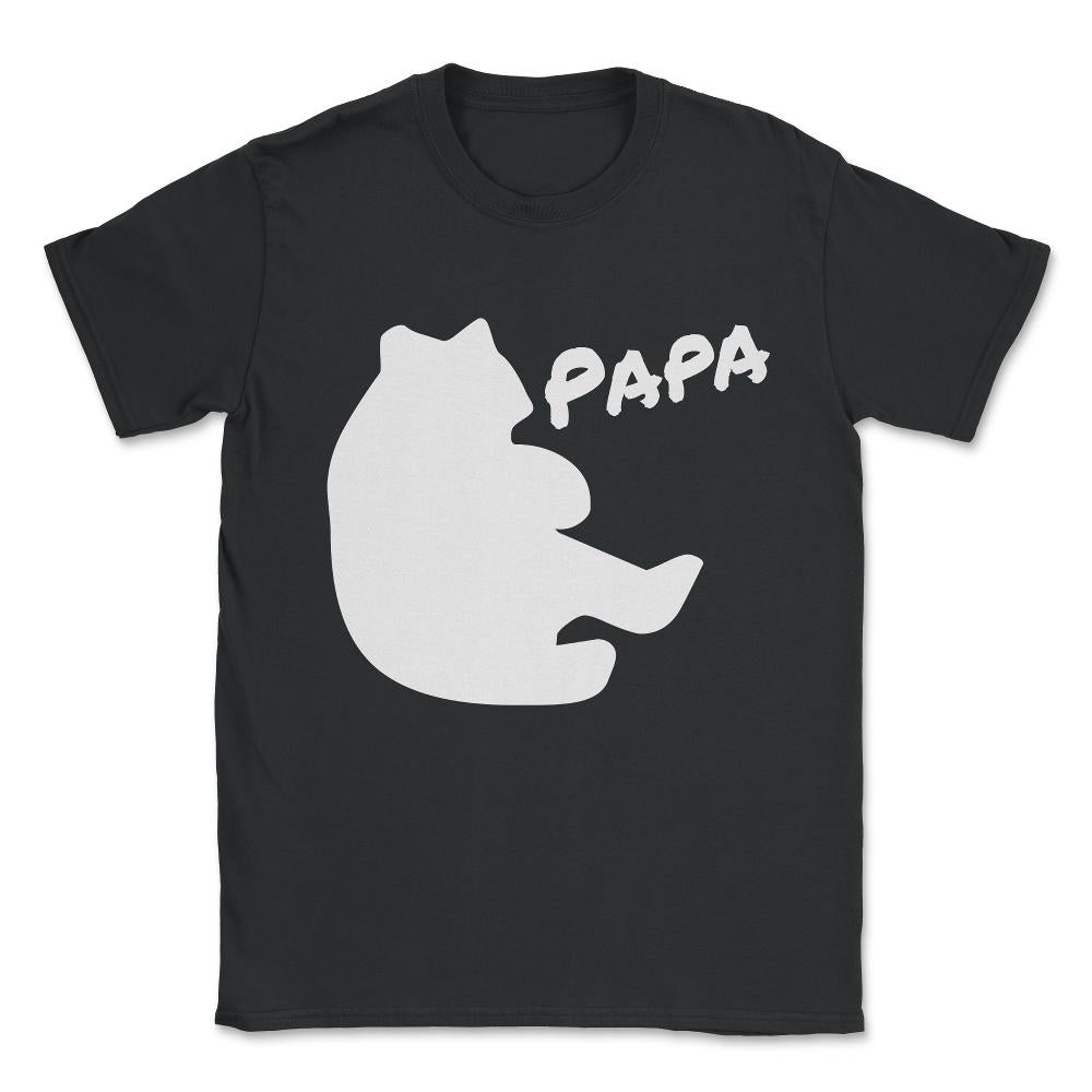 Papa Bear Unisex T-Shirt - Black