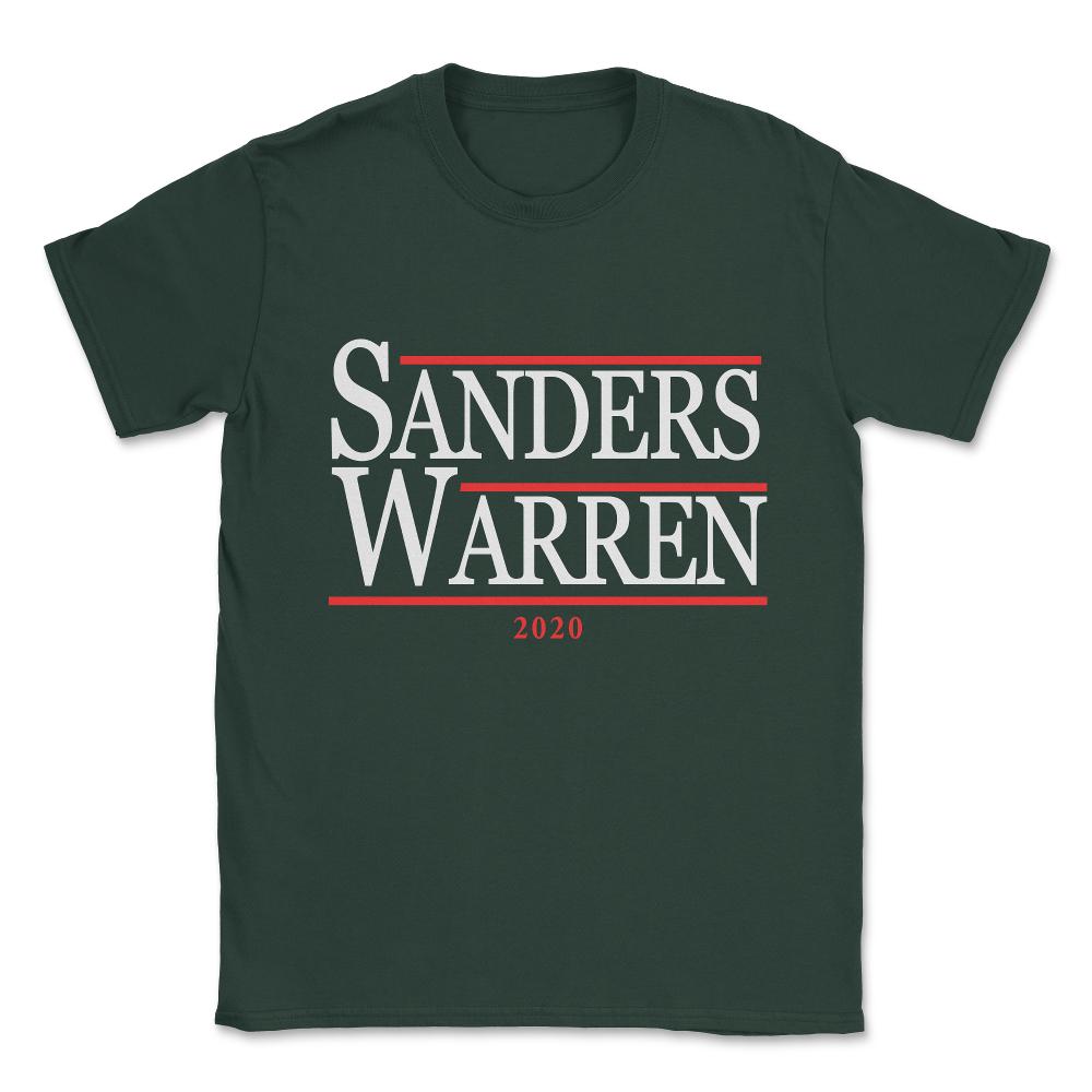 Bernie Sanders Elizabeth Warren 2020 Unisex T-Shirt - Forest Green