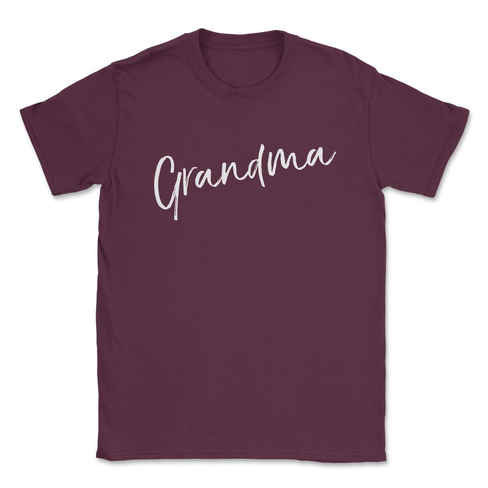 Grandma Unisex T-Shirt - Maroon