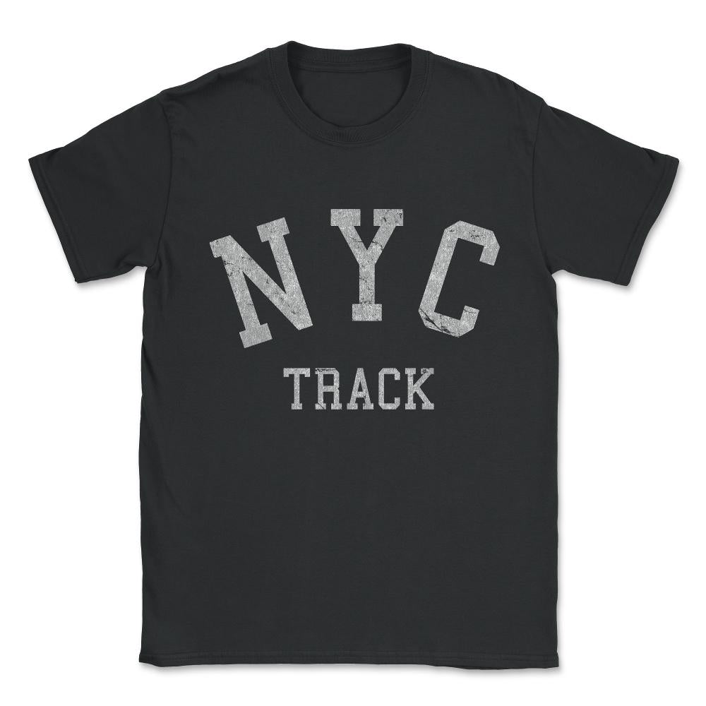 NYC Track Vintage Unisex T-Shirt - Black
