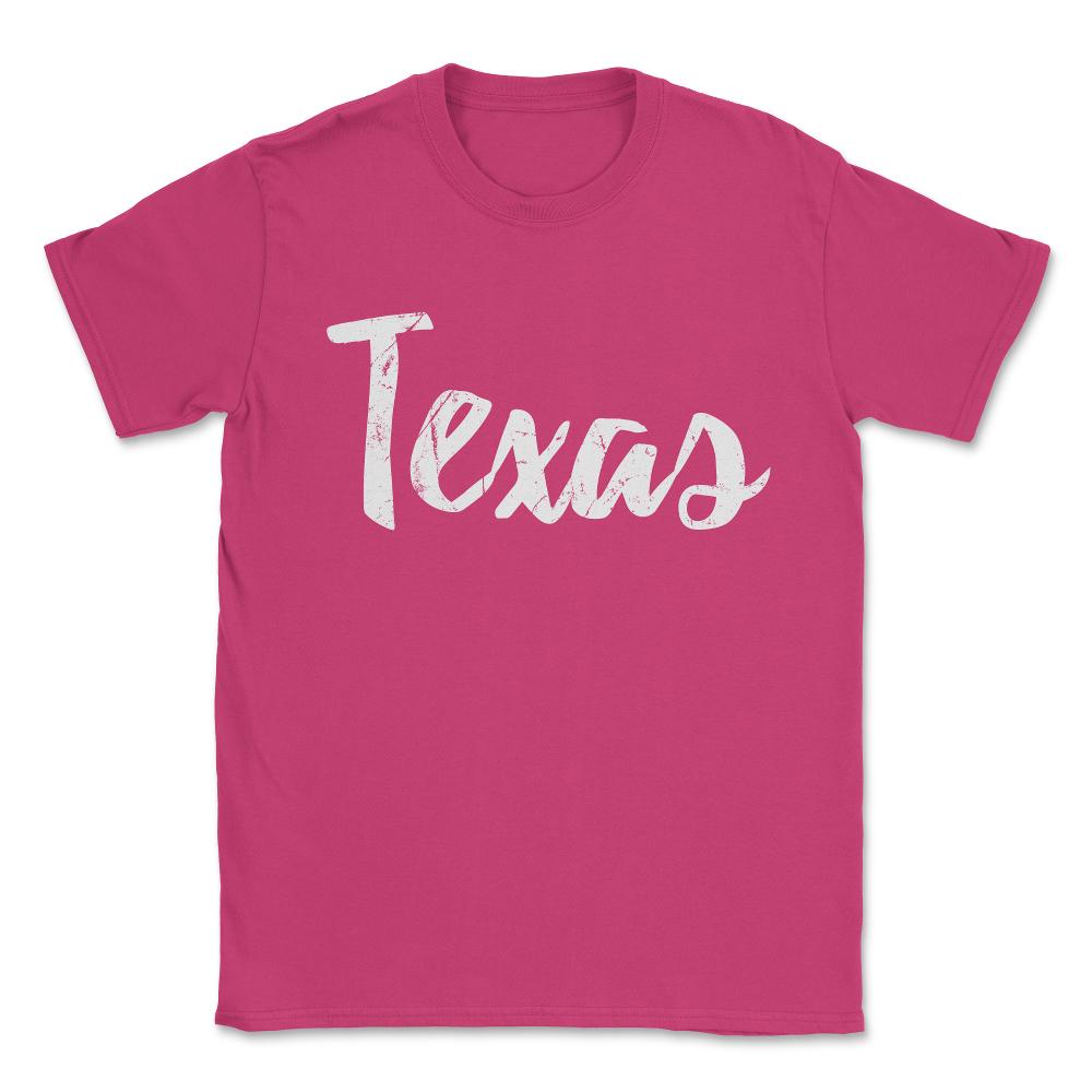 Texas Unisex T-Shirt - Heliconia