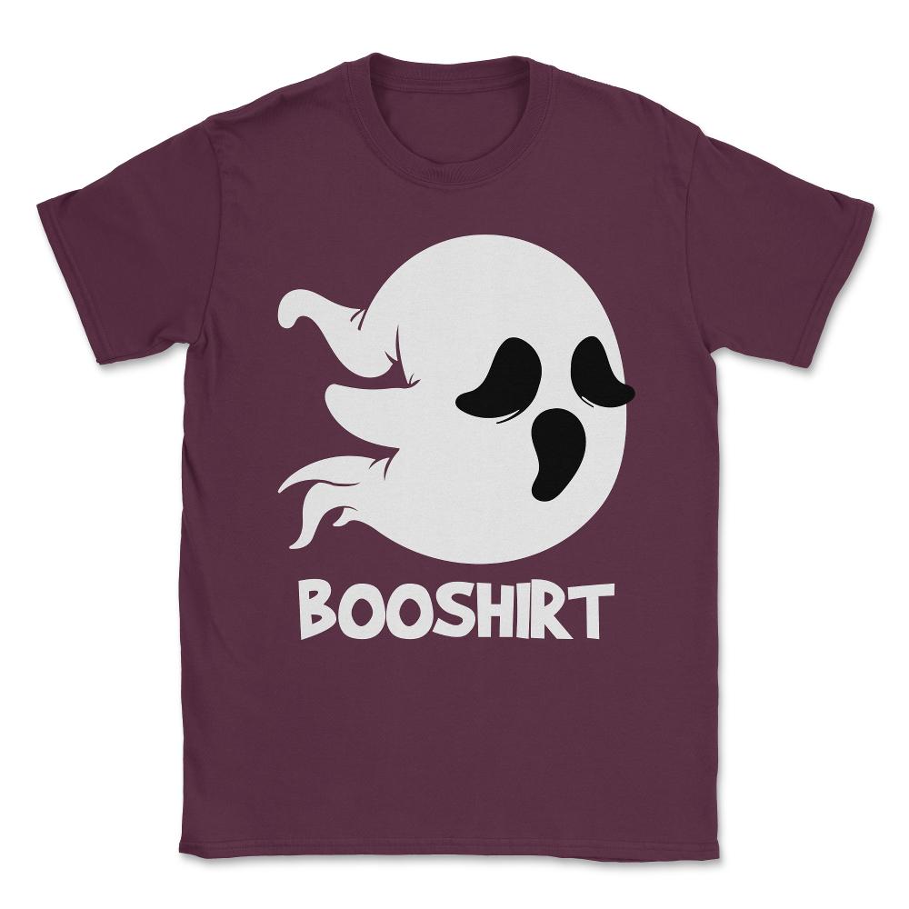 Booshirt Funny Halloween Boo Ghost Unisex T-Shirt - Maroon