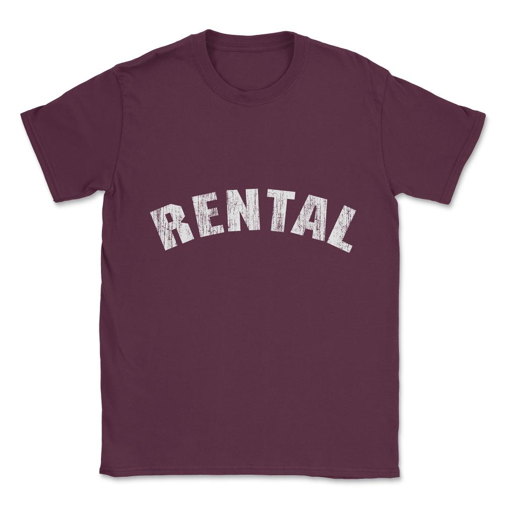 Vintage Rental Unisex T-Shirt - Maroon