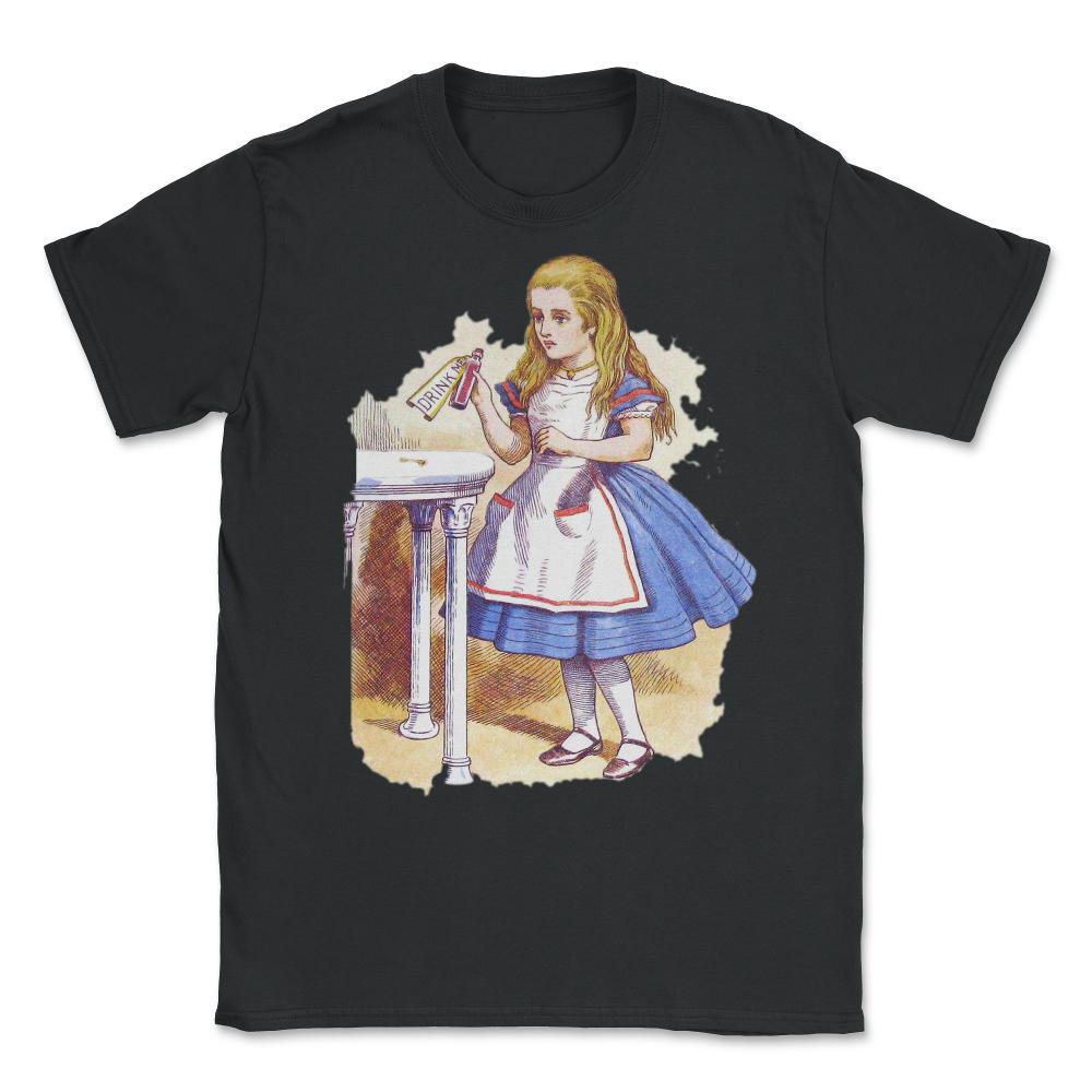 Alice In Wonderland Vintage Unisex T-Shirt - Black