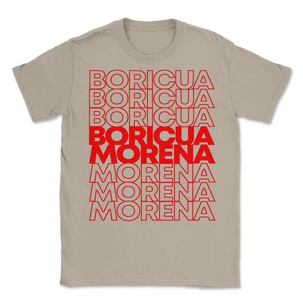 Boricua Morena Puerto Rican Unisex T-Shirt - Cream