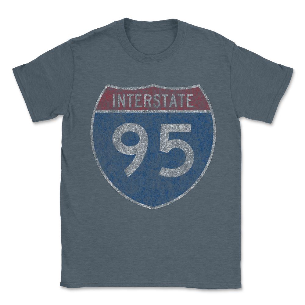 i95 Vintage Unisex T-Shirt - Dark Grey Heather