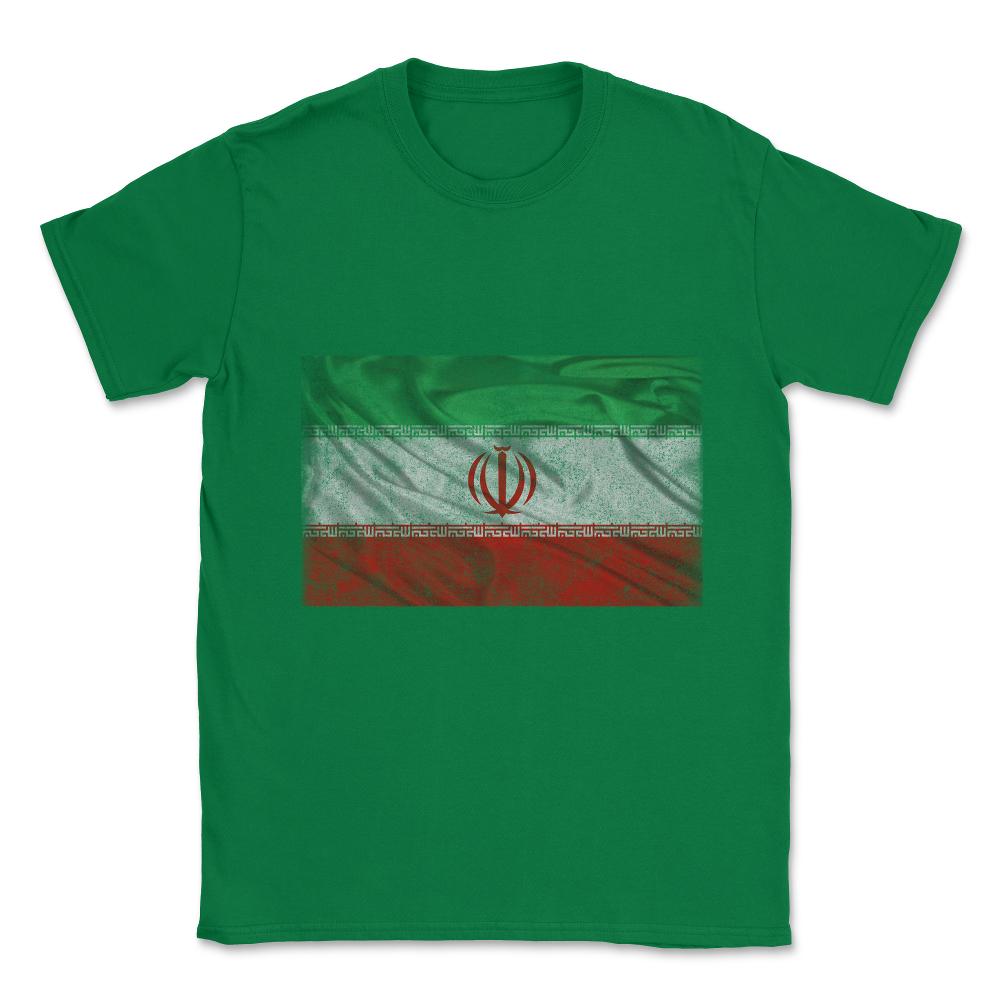 Iran Flag Vintage Unisex T-Shirt - Green