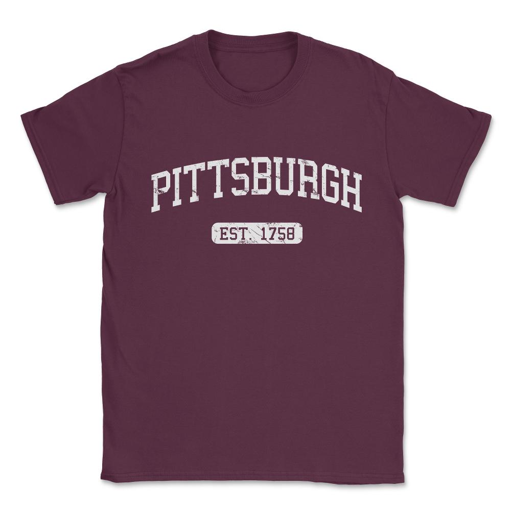 Pittsburg 1771 Unisex T-Shirt - Maroon