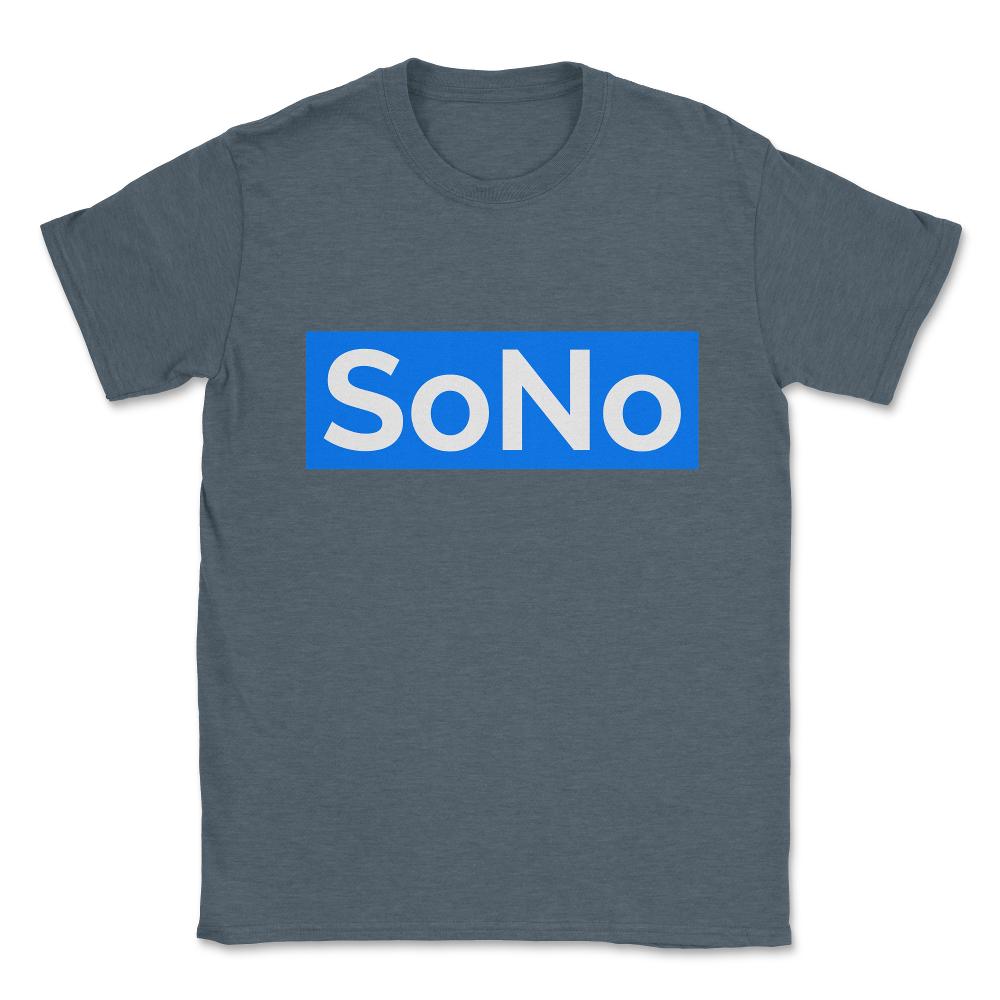 SoNo South Norwalk Connecticut Unisex T-Shirt - Dark Grey Heather