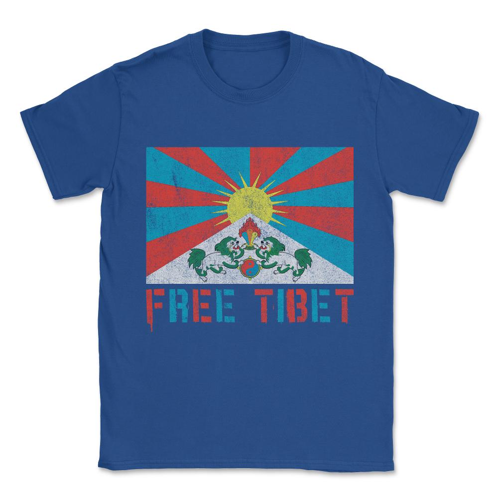 Free Tibet Unisex T-Shirt - Royal Blue