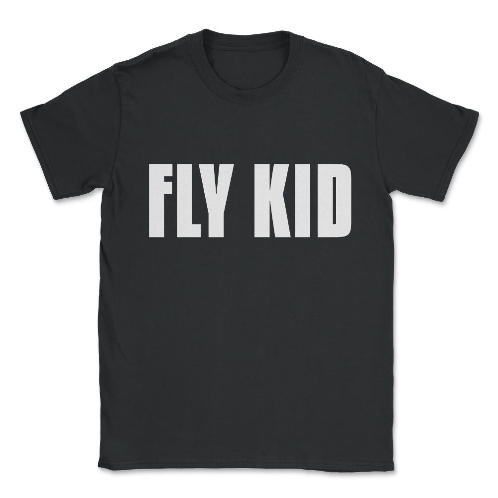 Fly Kid Funny Family Unisex T-Shirt - Black