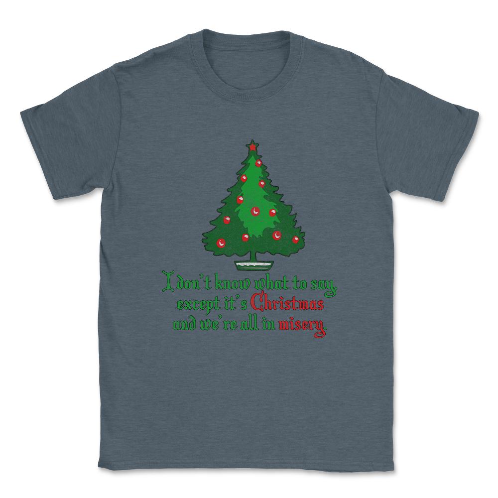 Christmas Misery Vintage Unisex T-Shirt - Dark Grey Heather