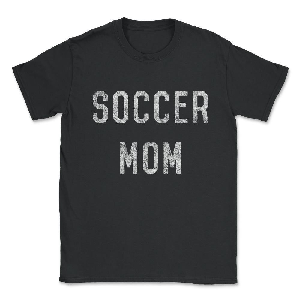 Vintage Soccer Mom Unisex T-Shirt - Black