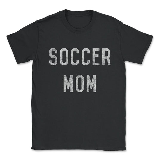 Vintage Soccer Mom Unisex T-Shirt - Black