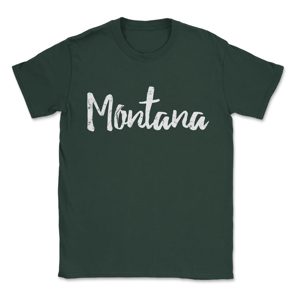 Montana Unisex T-Shirt - Forest Green