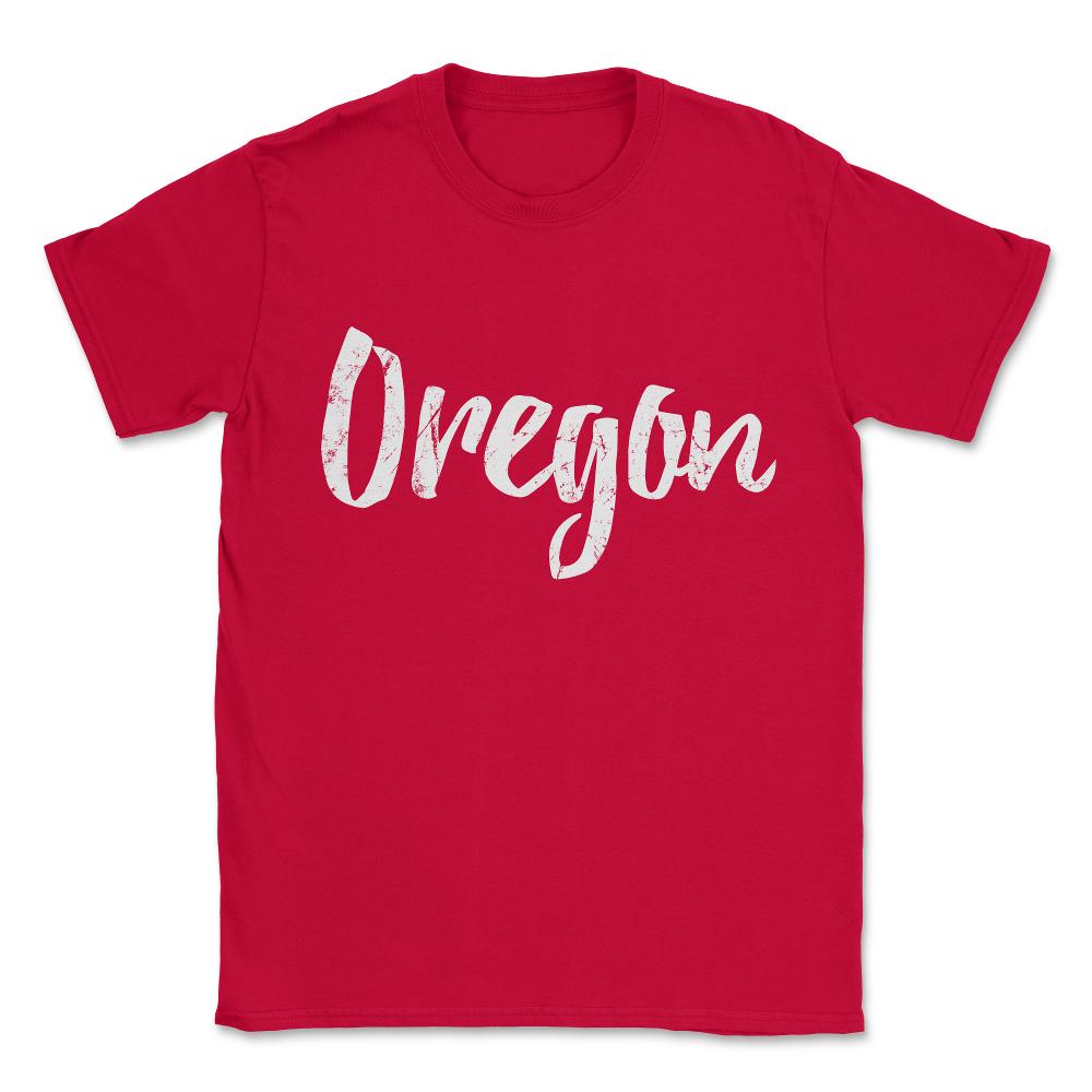 Oregon Unisex T-Shirt - Red