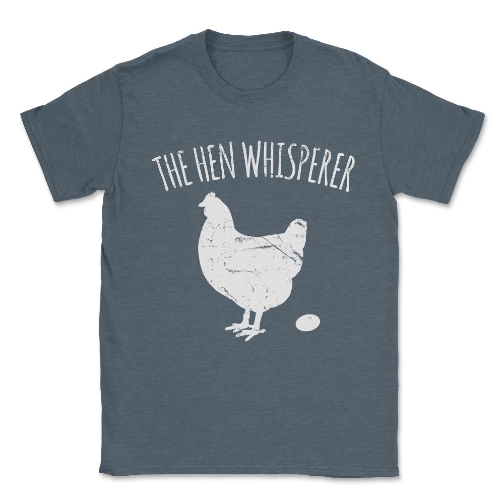 The Hen Whisperer Chicken Farmer Unisex T-Shirt - Dark Grey Heather