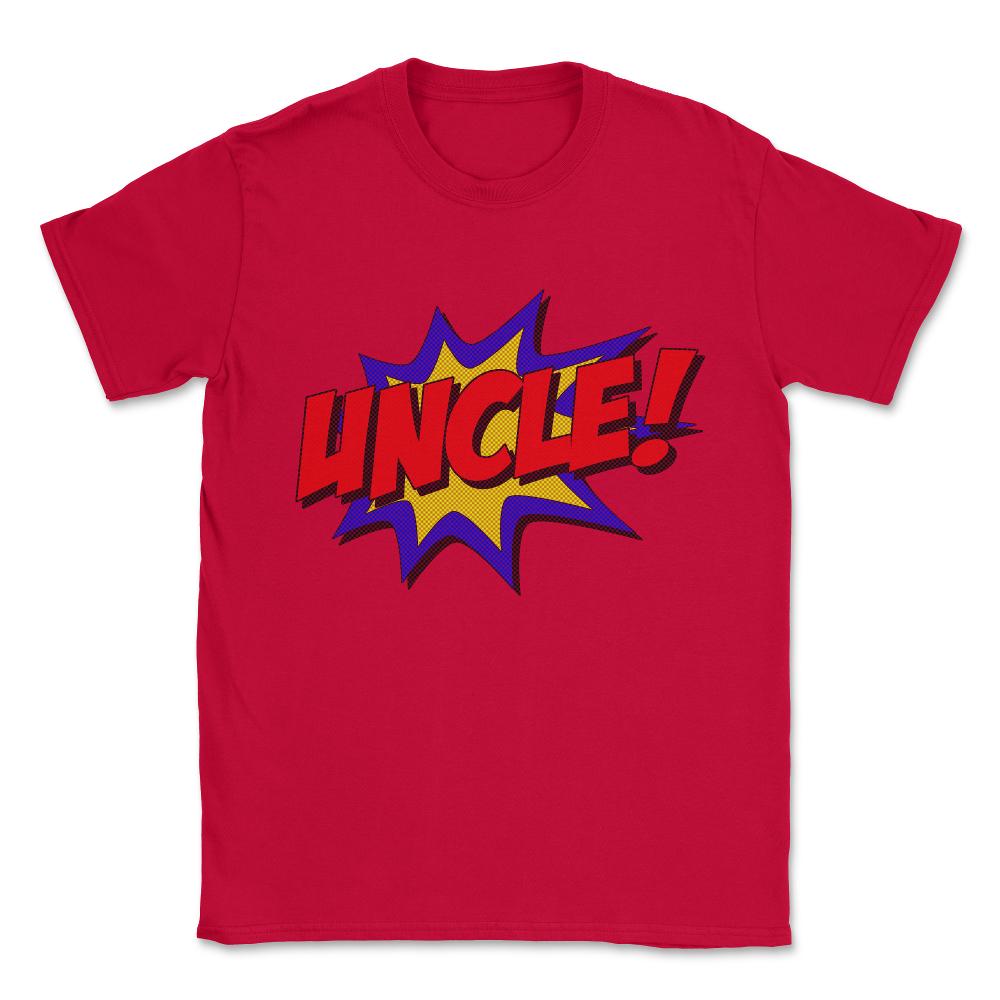 Superhero Uncle Unisex T-Shirt - Red