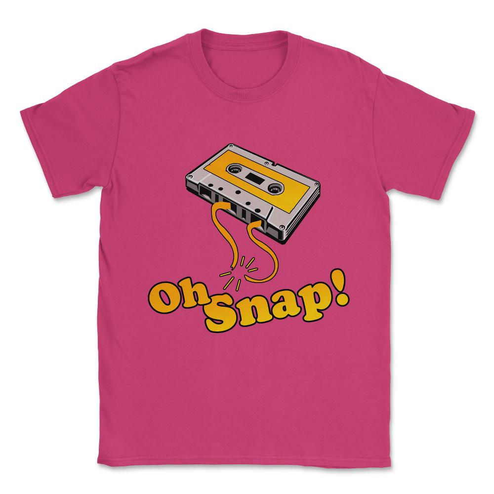 Oh Snap 80's Cassette Tape Unisex T-Shirt - Heliconia