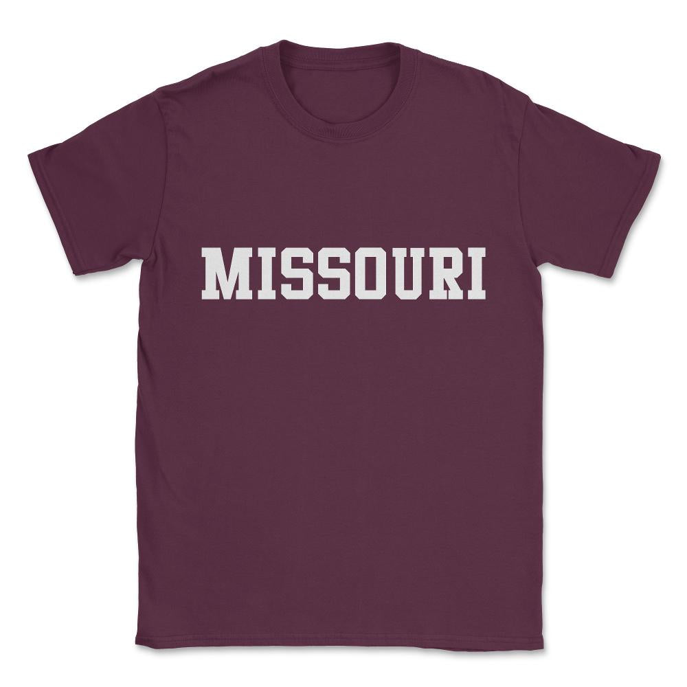 Missouri Unisex T-Shirt - Maroon