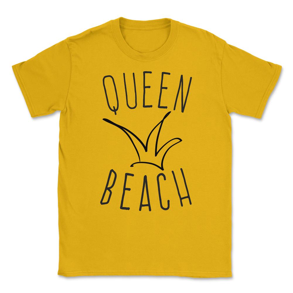 Queen Beach Unisex T-Shirt - Gold