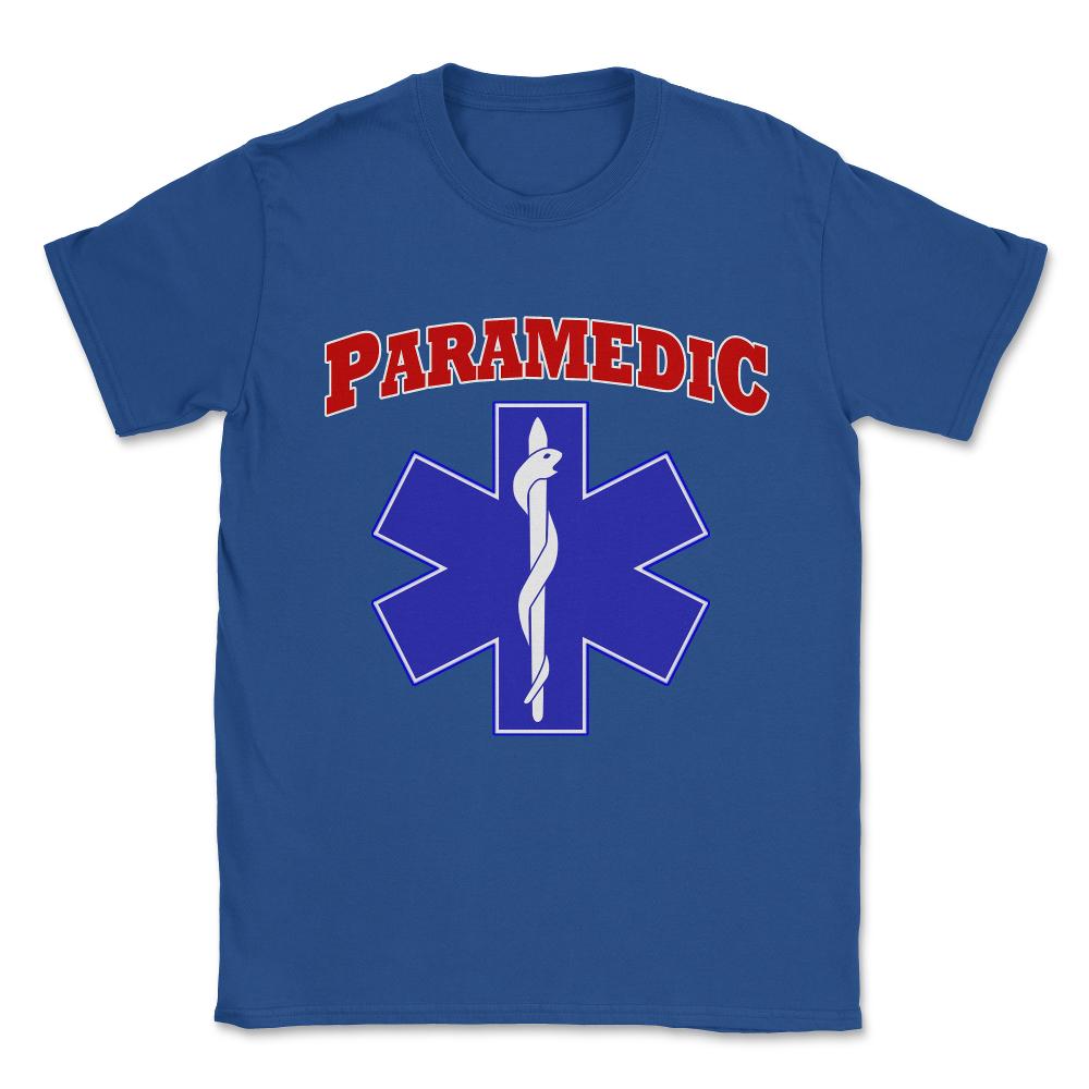 Paramedic EMS Symbol Unisex T-Shirt - Royal Blue