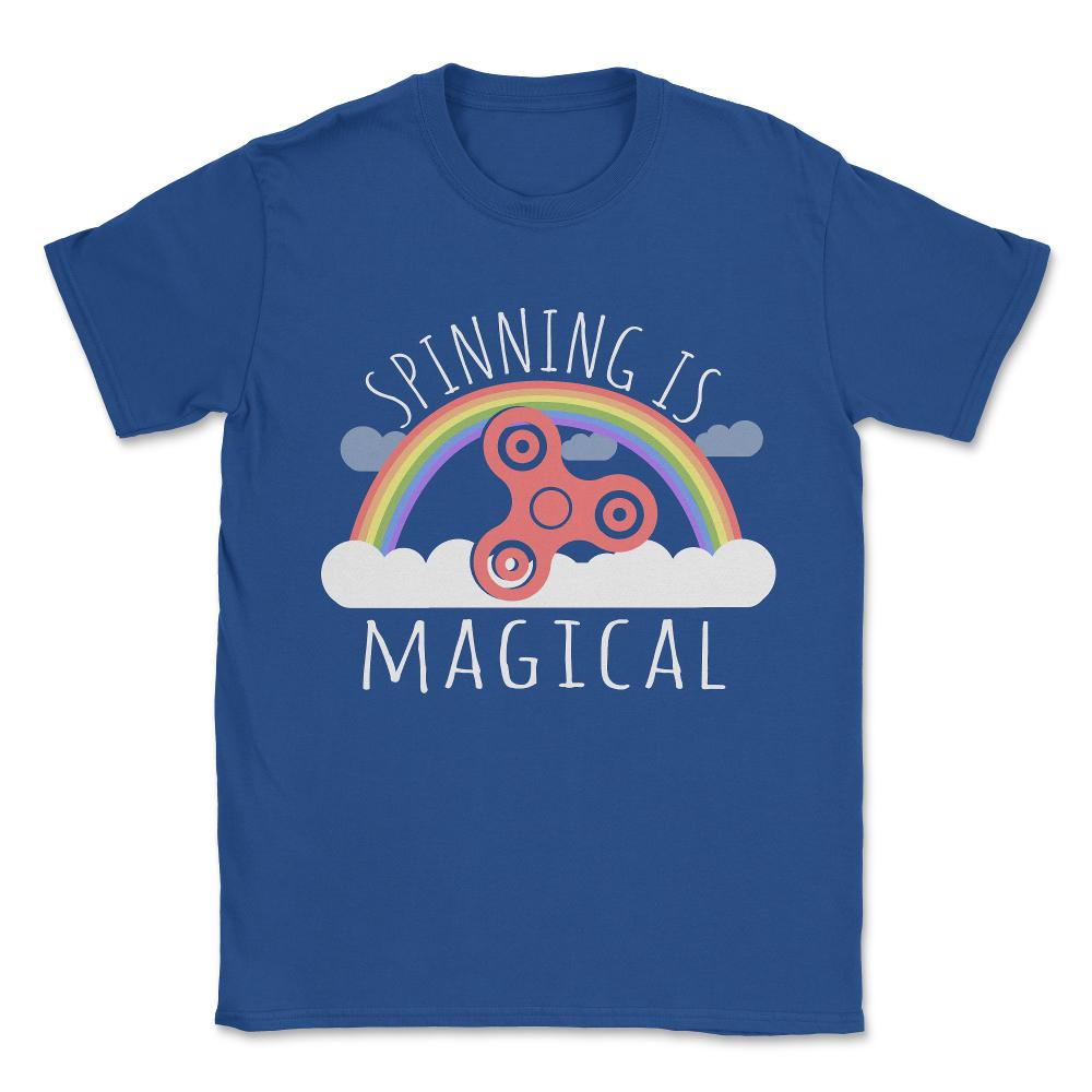 Fidget Spinning Is Magical Unisex T-Shirt - Royal Blue