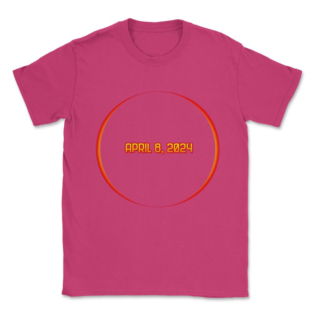 Solar Eclipse April 8 2024 Unisex T-Shirt - Heliconia