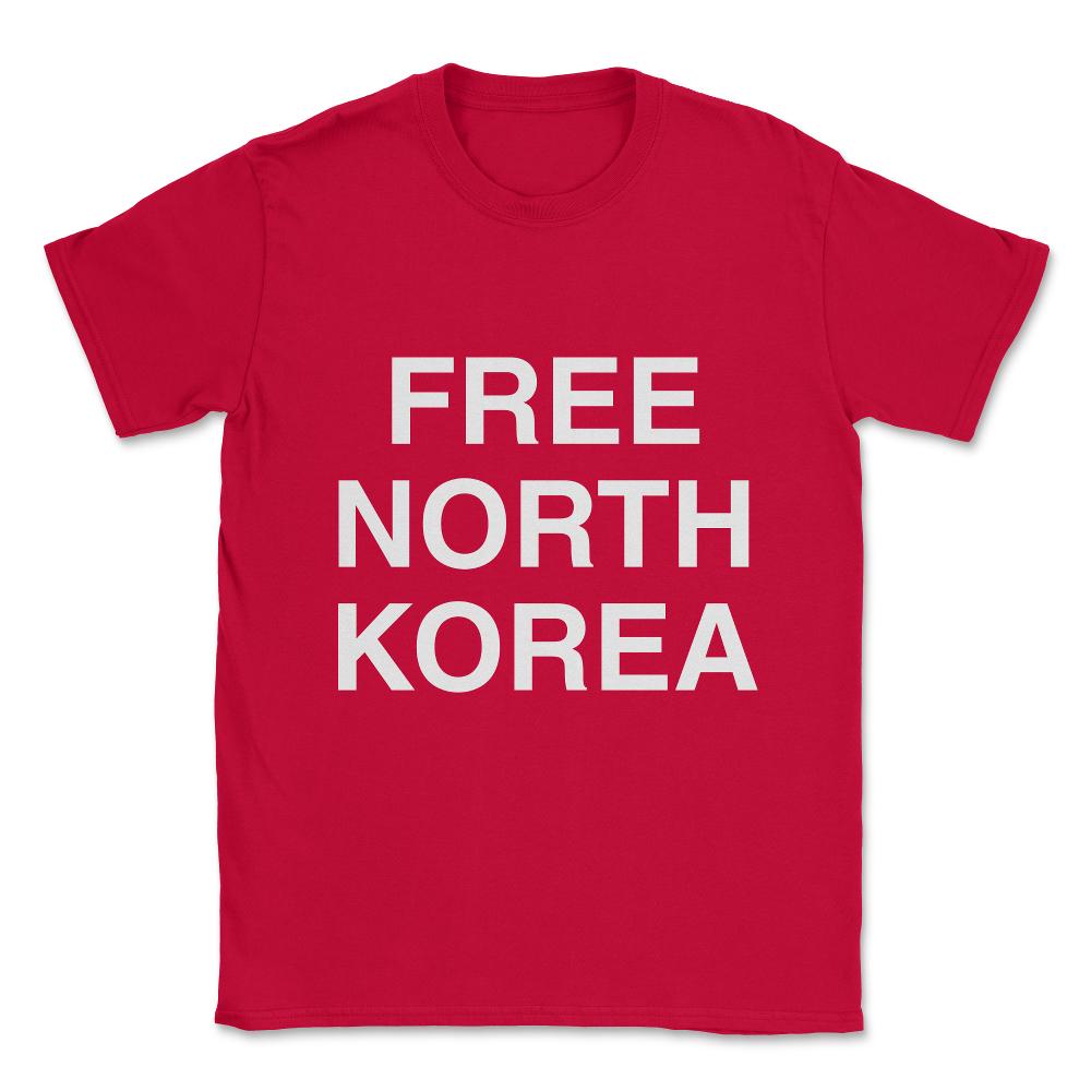 Free North Korea Unisex T-Shirt - Red