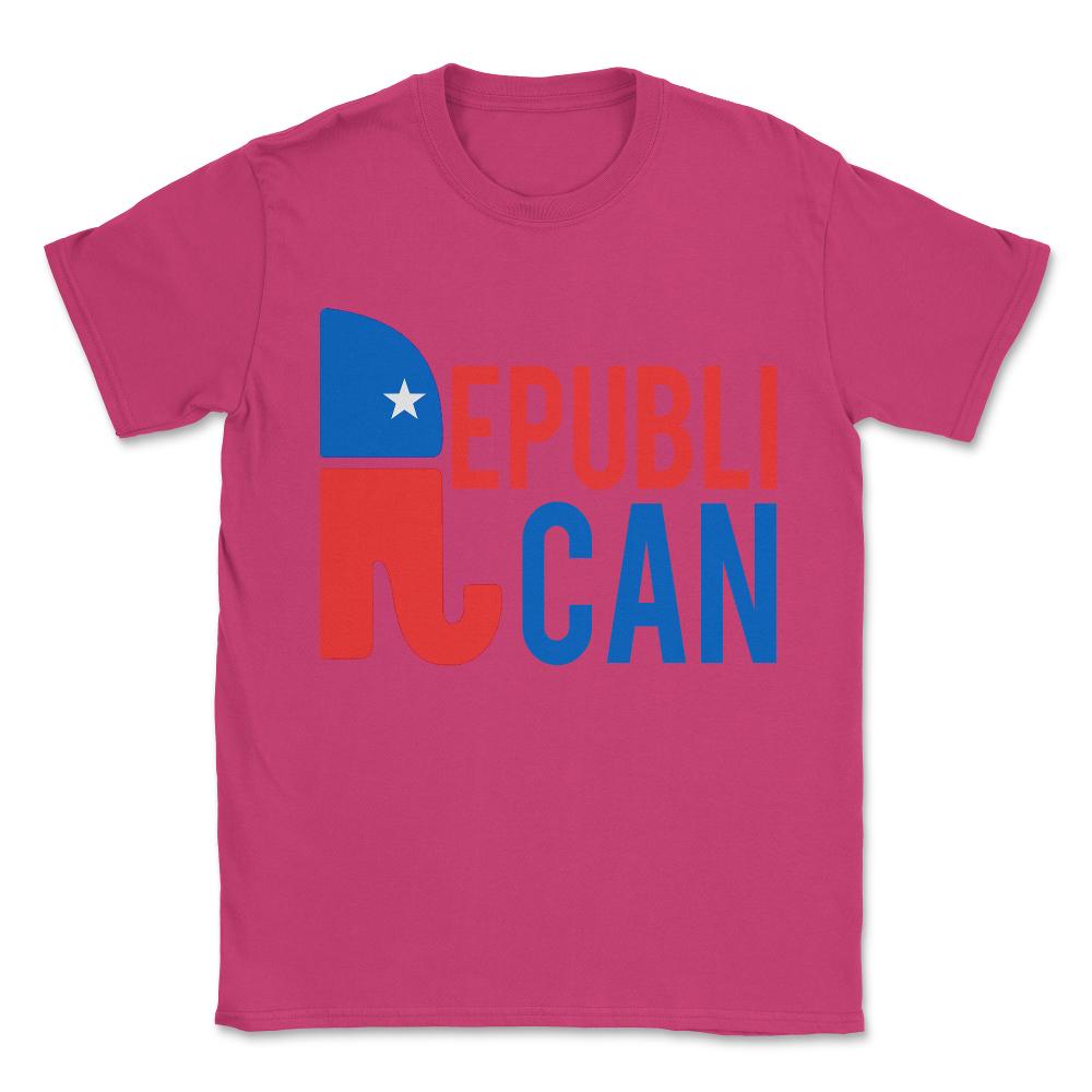 Republican Republi Can Do Anything Unisex T-Shirt - Heliconia