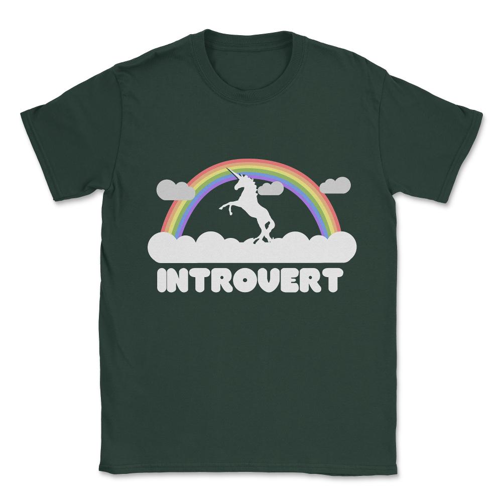 Introvert Unisex T-Shirt - Forest Green