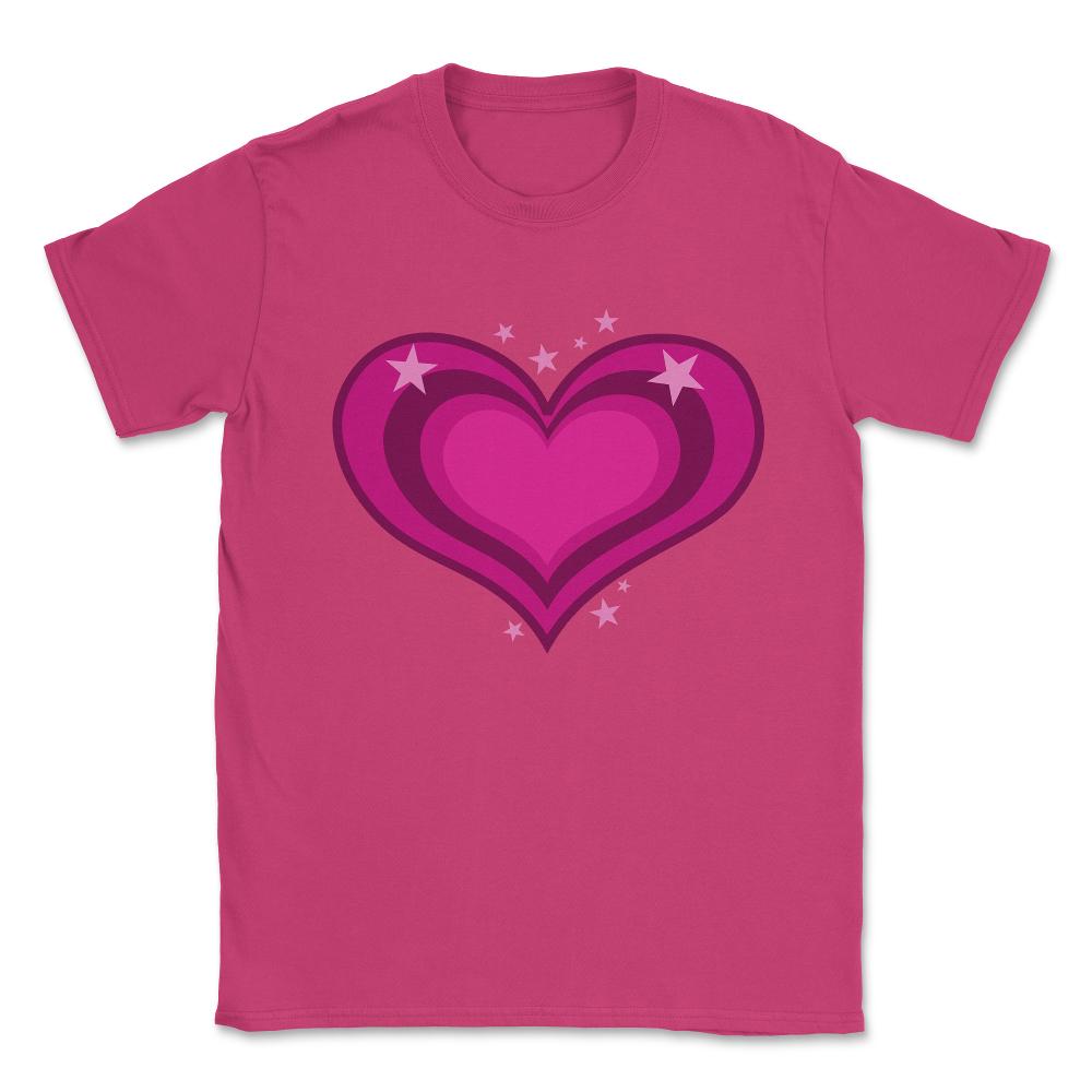 Pink Heart Valentine's Day Be Mine Valentine Unisex T-Shirt - Heliconia