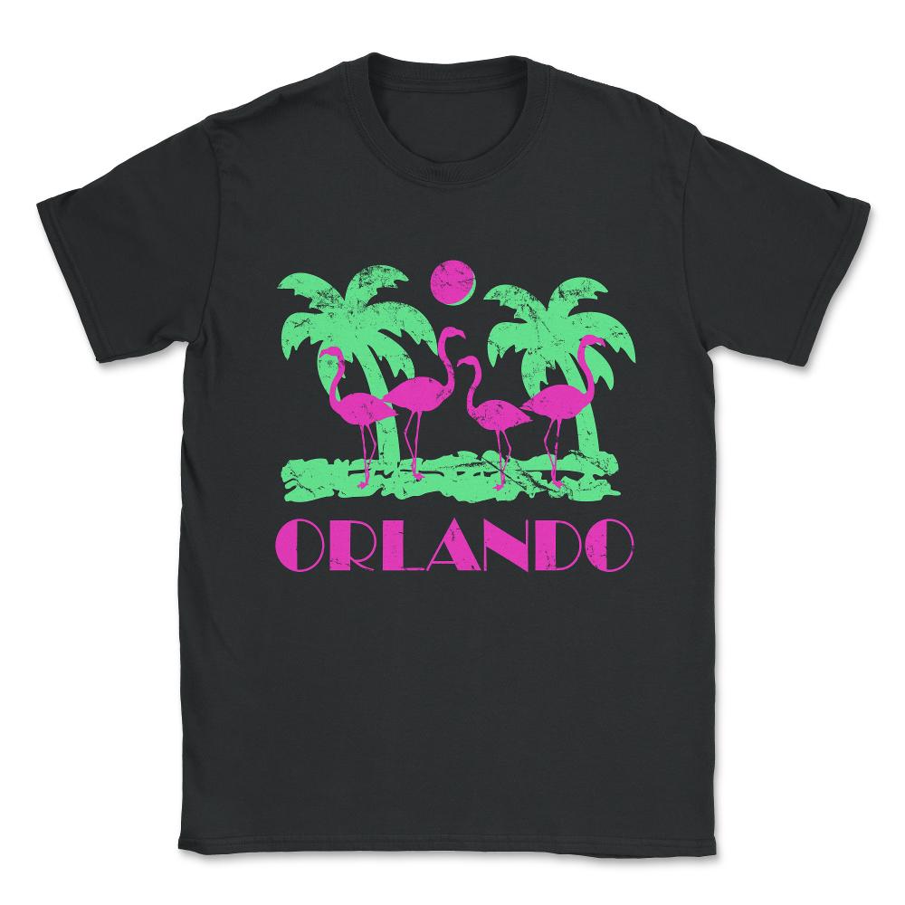 Retro Orlando Florida Unisex T-Shirt - Black
