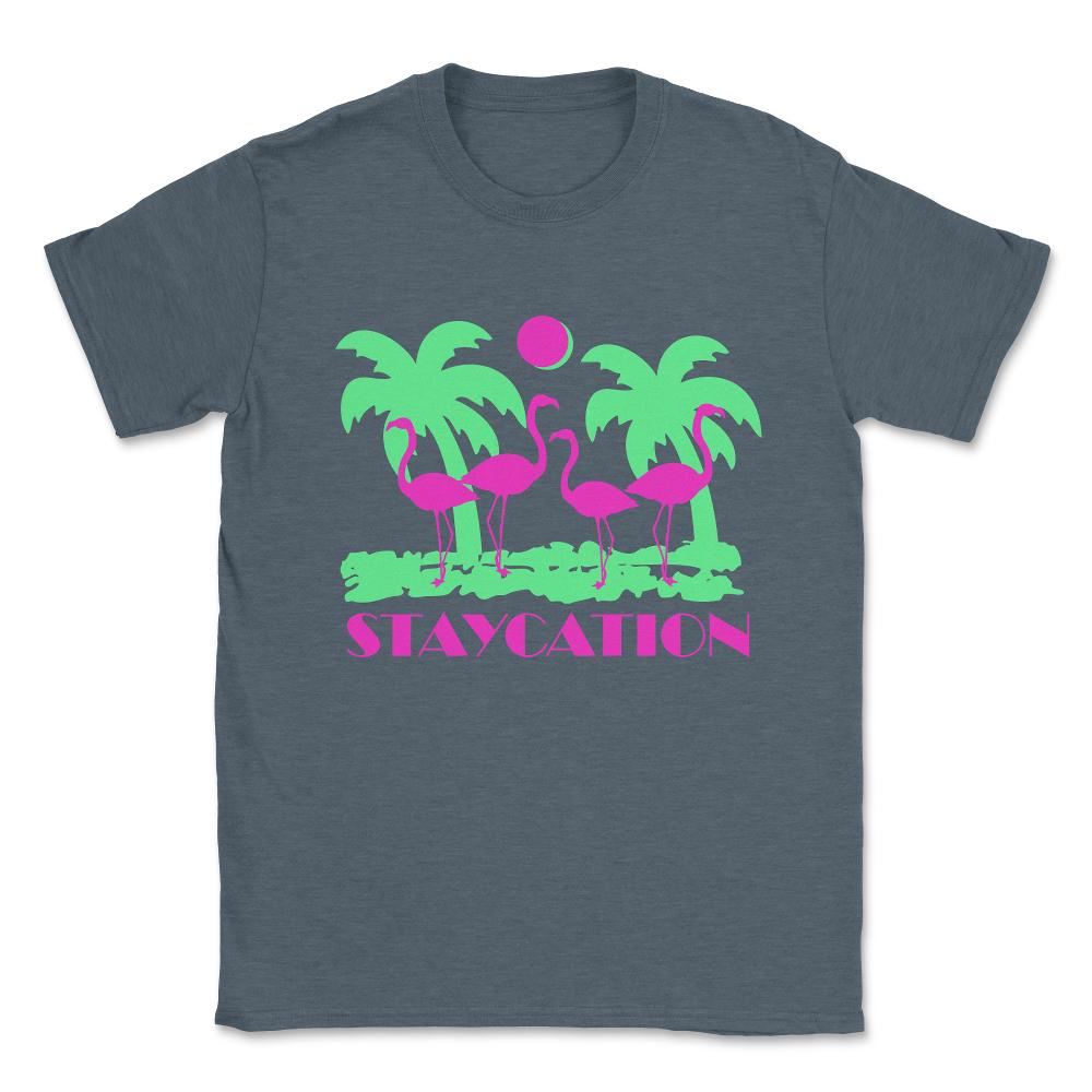 Staycation Unisex T-Shirt - Dark Grey Heather