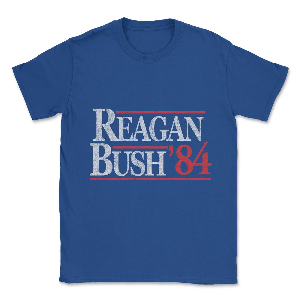 Vintage Reagan Bush 1984 Unisex T-Shirt - Royal Blue