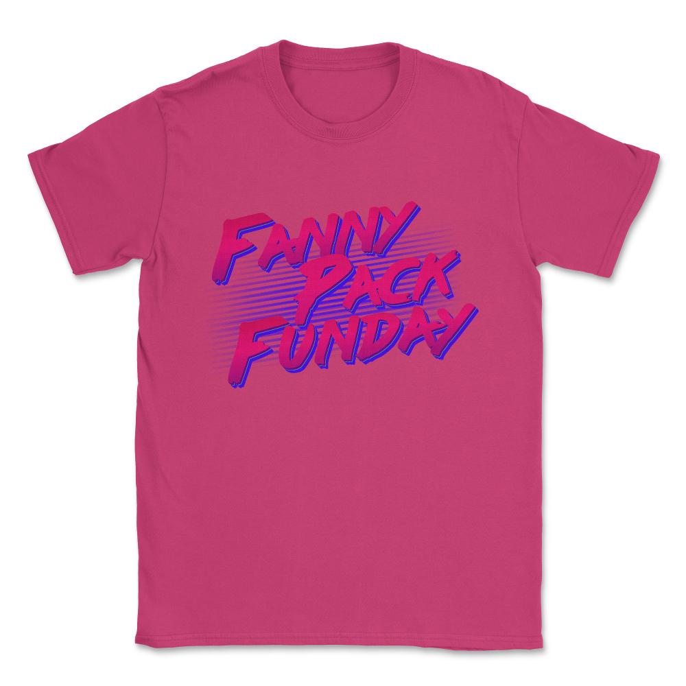Fanny Pack Funday Unisex T-Shirt - Heliconia