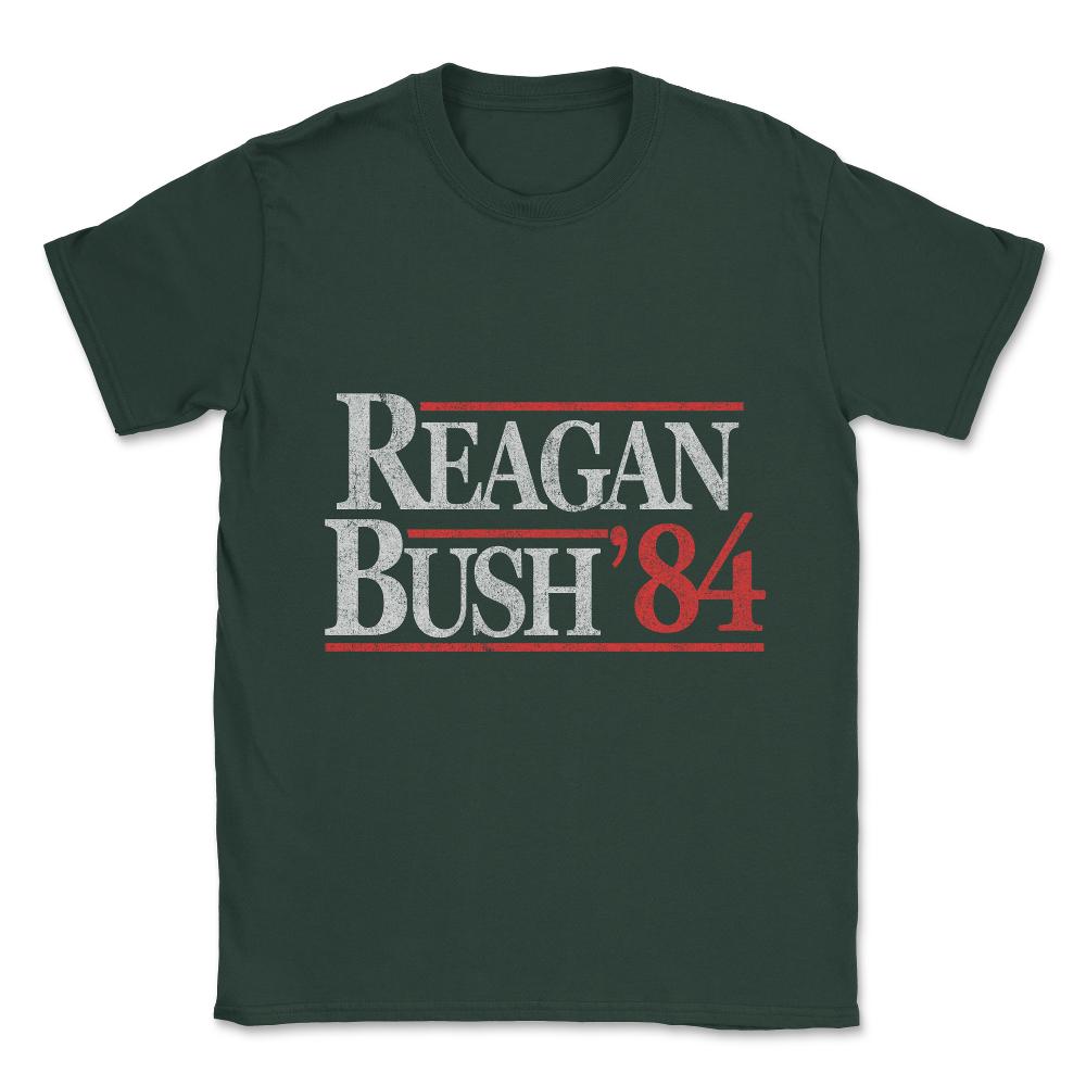 Vintage Reagan Bush 1984 Unisex T-Shirt - Forest Green