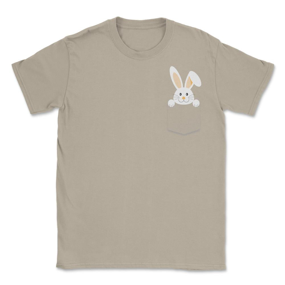 Easter Bunny Pocket Unisex T-Shirt - Cream